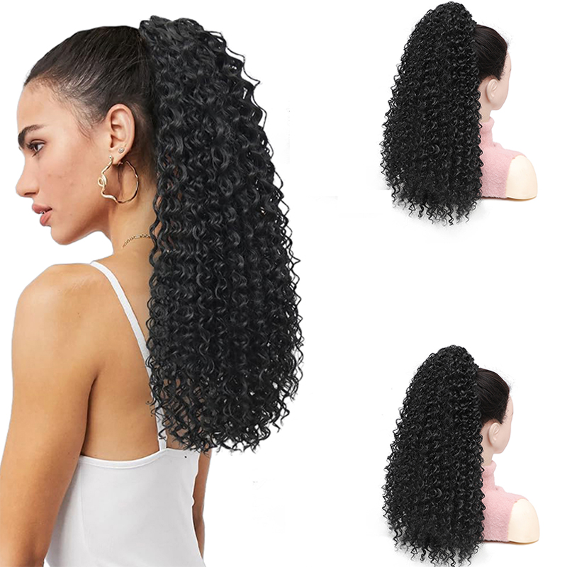 Queue de cheval afro bouclée, - Drawstring Afro Curly Puff Ponytail avis et prix