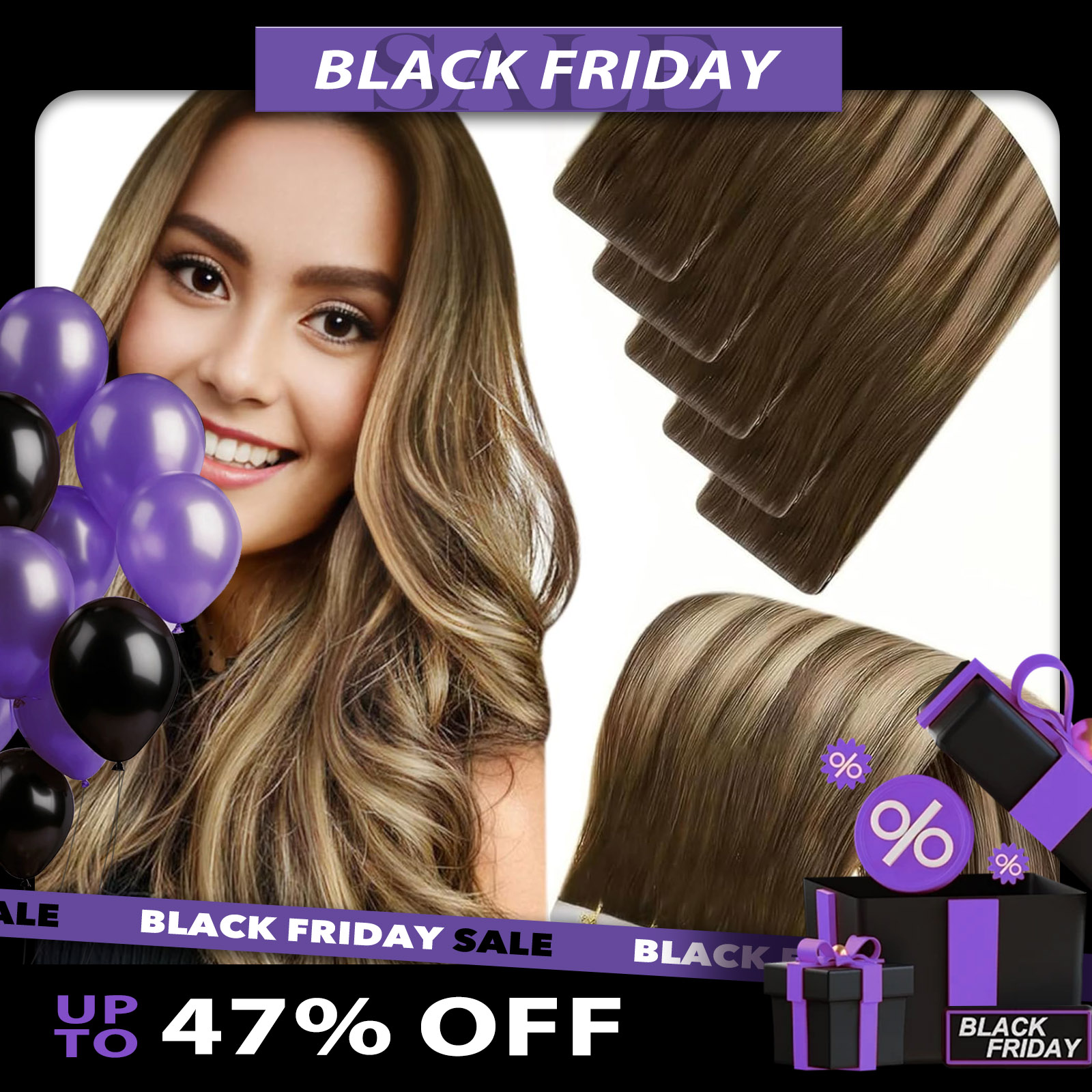 LaaVoo ruban d'injection Invis - Seamless Clip In Hair Extensions Human Hair avis et prix