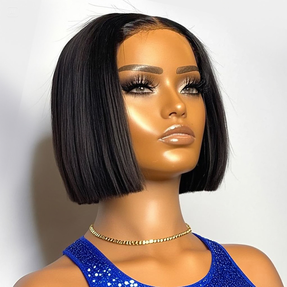 Perruque 250% Densité Lisse Bo - Short Pixie Cut Wig Human Hair Cheap avis et prix
