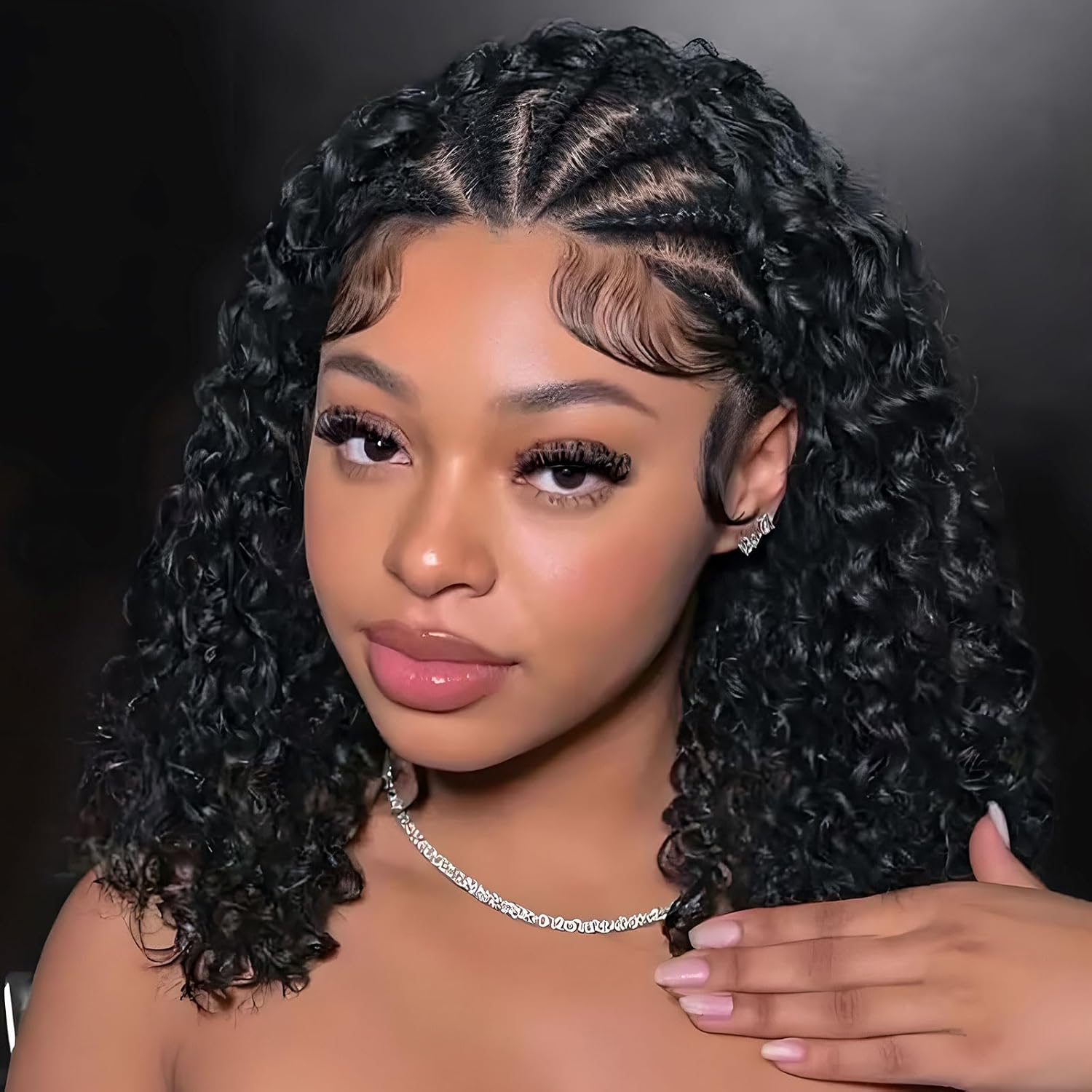 Perruque Bob tressée style cor - Deep Wave 3 Bundles With Closure avis et prix
