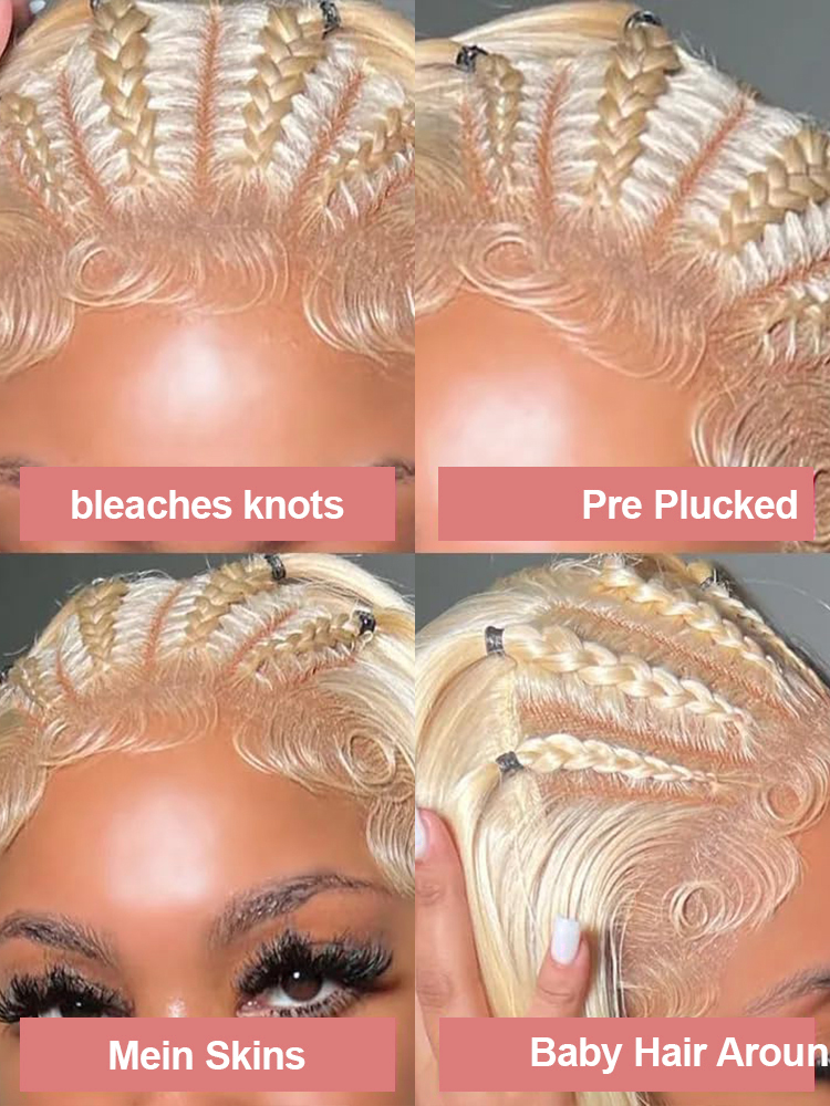 36 40 pouces, perruque en chev - 613 Blonde Body Wave Lace Front Wig avis et prix