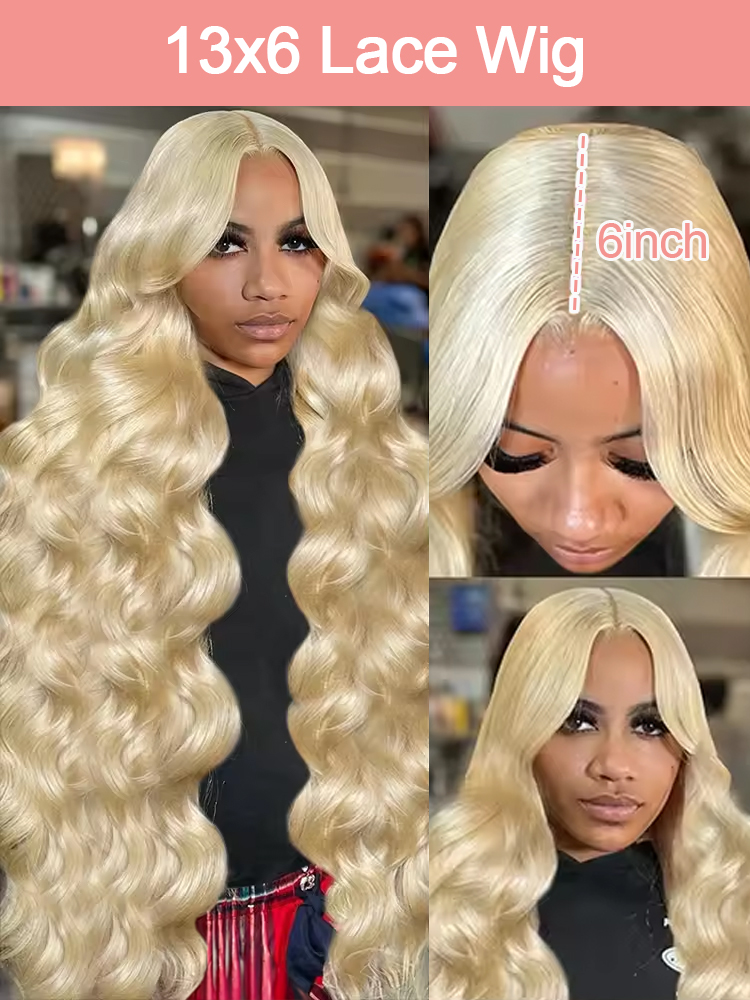 36 40 pouces, perruque en chev - 613 Blonde Body Wave Lace Front Wig avis et prix