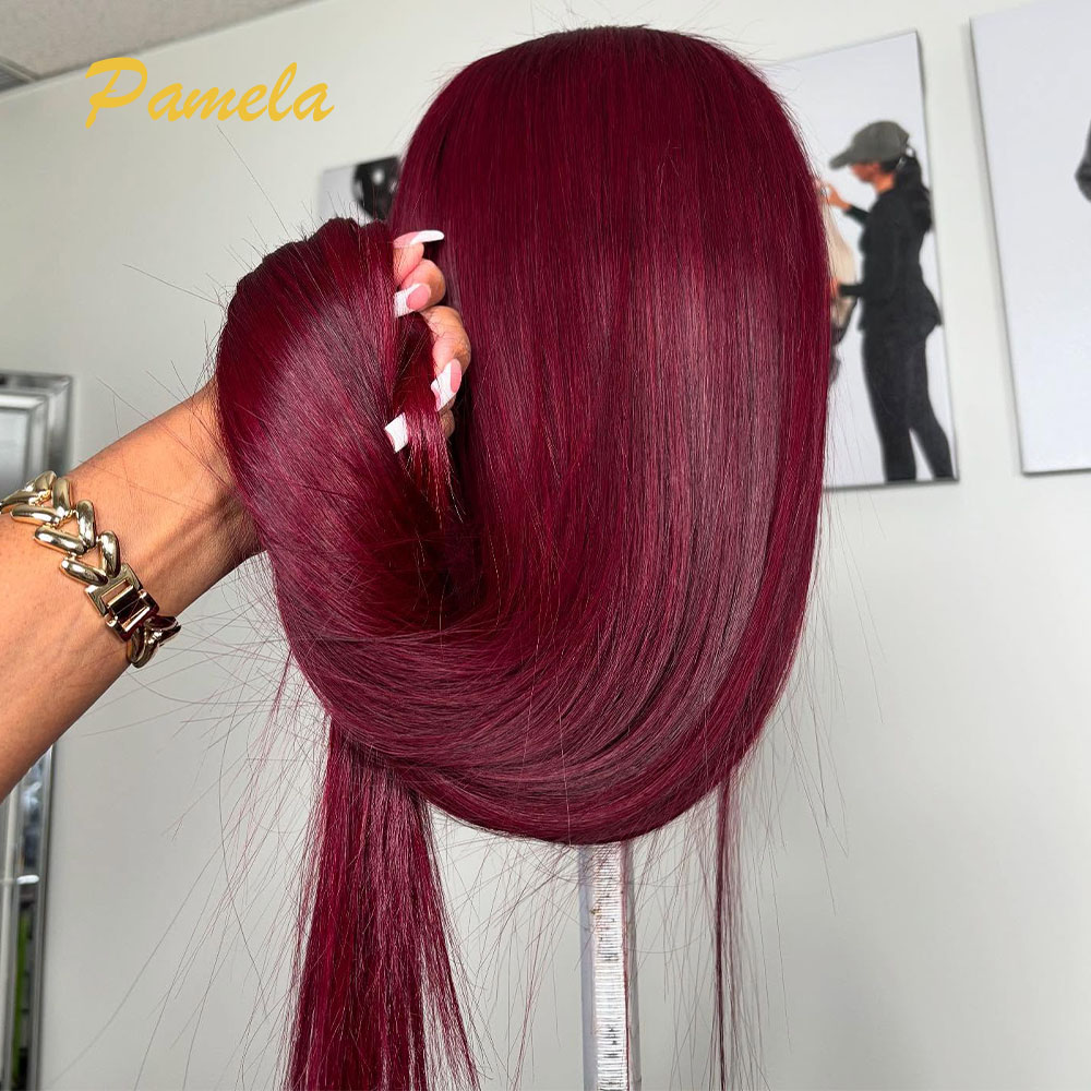 Perruque sans colle de couleur - Human Hair Wigs avis et prix