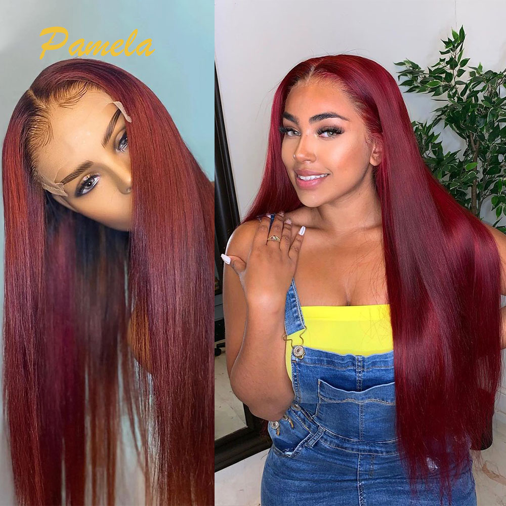 Perruque sans colle de couleur - Human Hair Wigs avis et prix