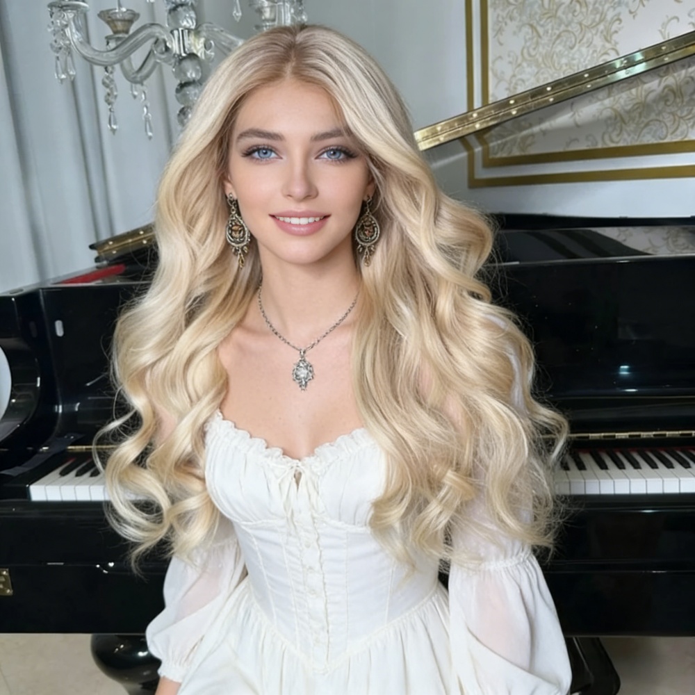 Perruques Lace Front Ombré Blo - 613 Blonde Body Wave Lace Front Wig avis et prix