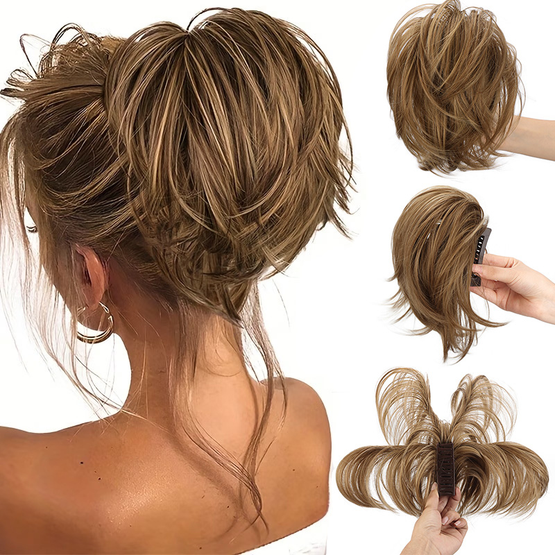 Extension de queue de cheval à - Claw Clip Messy Bun Hair Piece avis et prix
