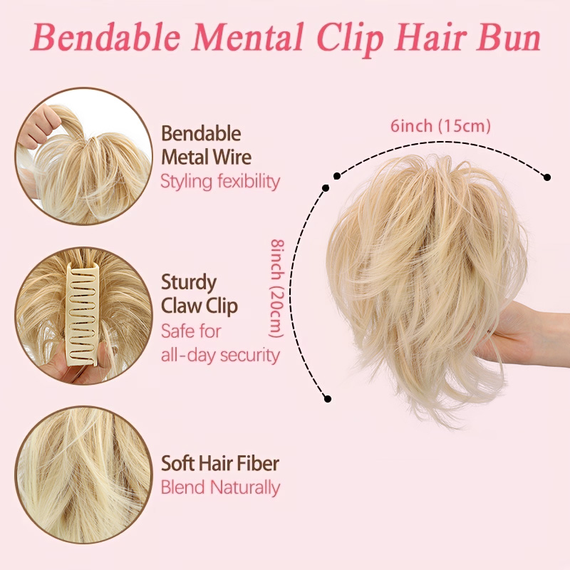 Extension de queue de cheval à - Claw Clip Messy Bun Hair Piece avis et prix