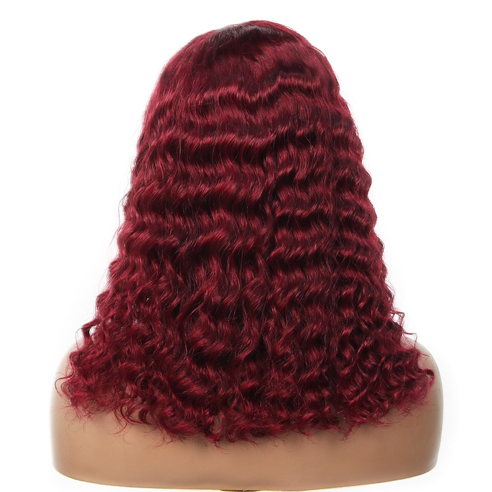 Perruque courte bouclée ondulé - Pre Parted 13X4 Lace Front Bob Wig avis et prix