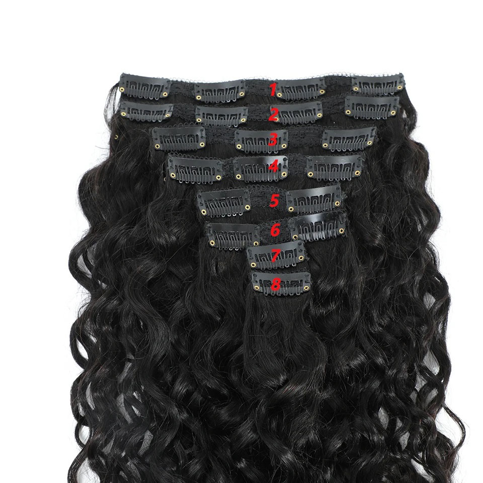 Extensions de cheveux humains  - Seamless Clip In Hair Extensions Human Hair avis et prix