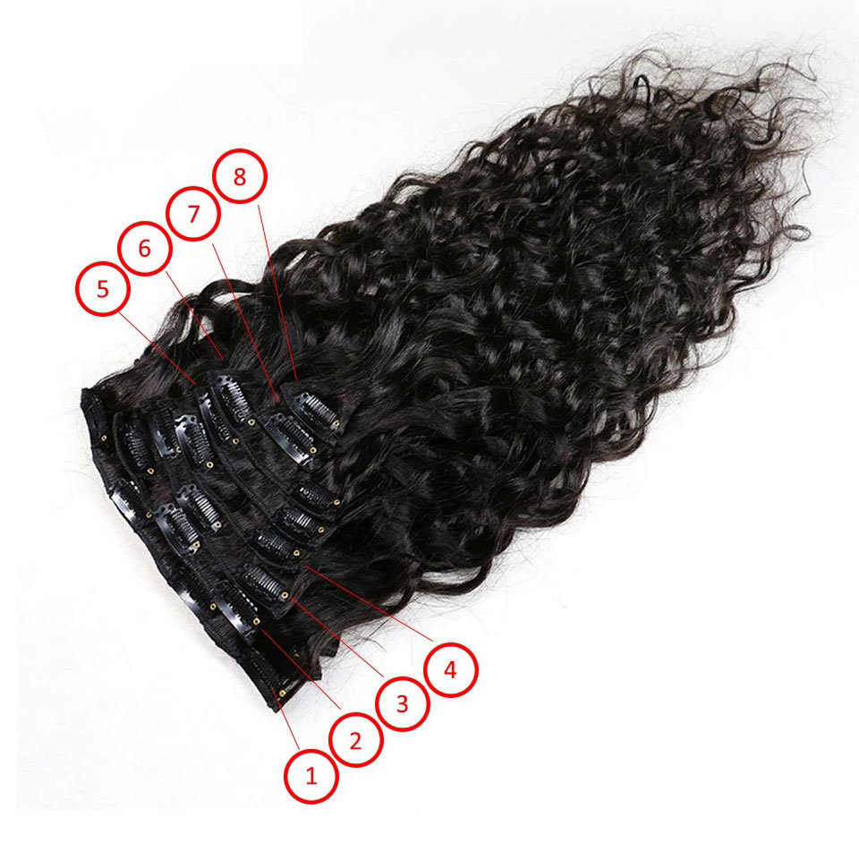 Extensions de cheveux humains  - Seamless Clip In Hair Extensions Human Hair avis et prix