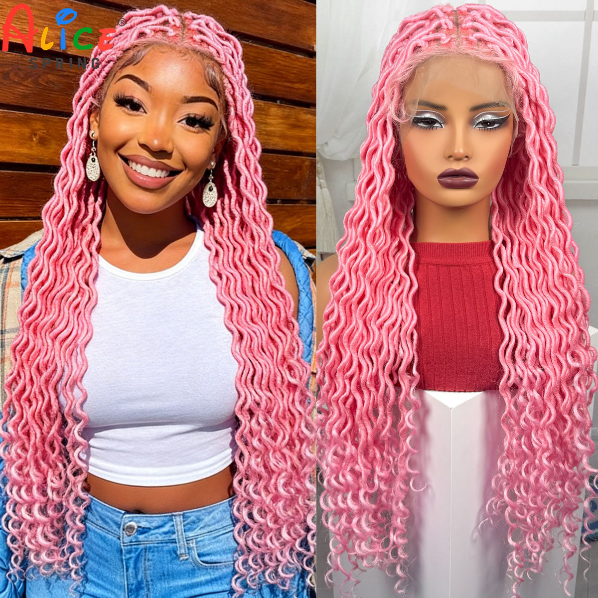 Perruques tressées synthétique - Synthetic Braided Wigs For Black Women avis et prix