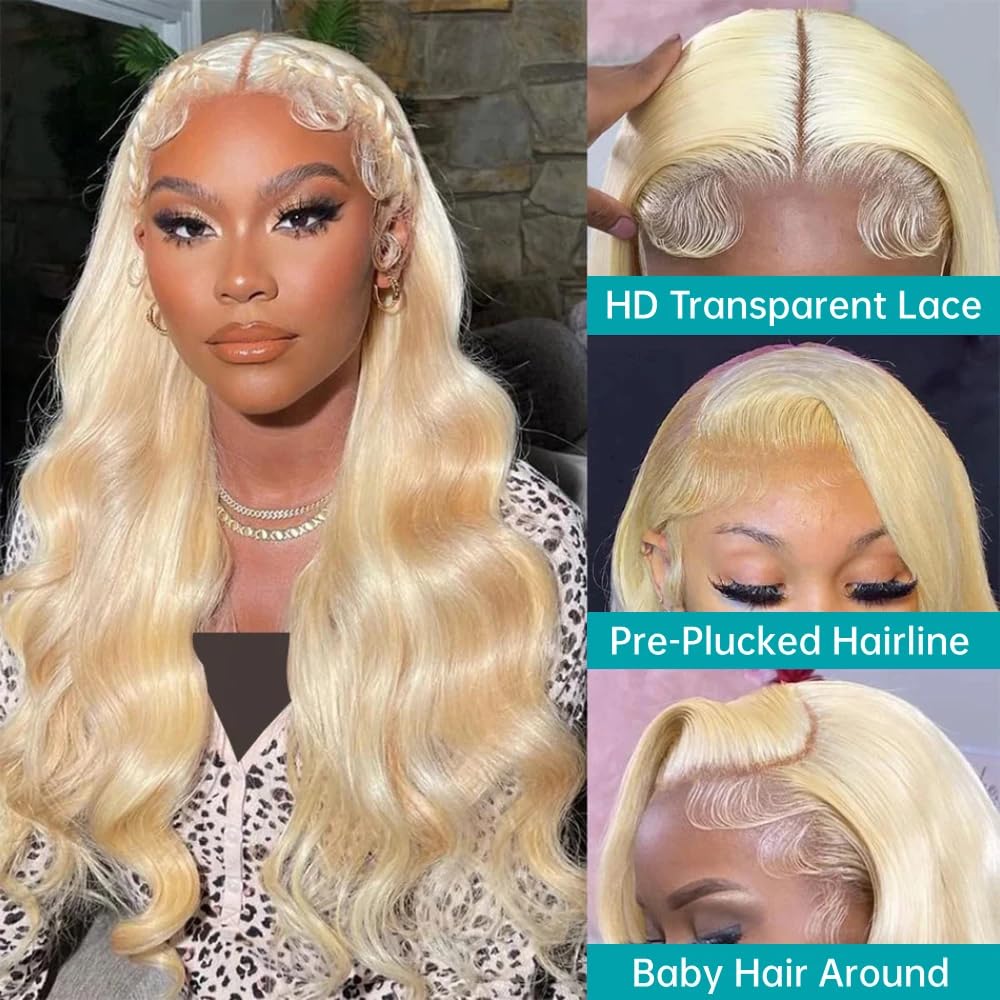 Perruques à mèches frontales e - 613 Blonde Body Wave Lace Front Wig avis et prix