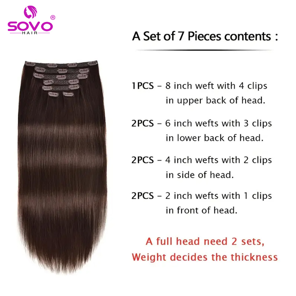 Extensions de cheveux à clipse - Seamless Clip In Hair Extensions Human Hair avis et prix