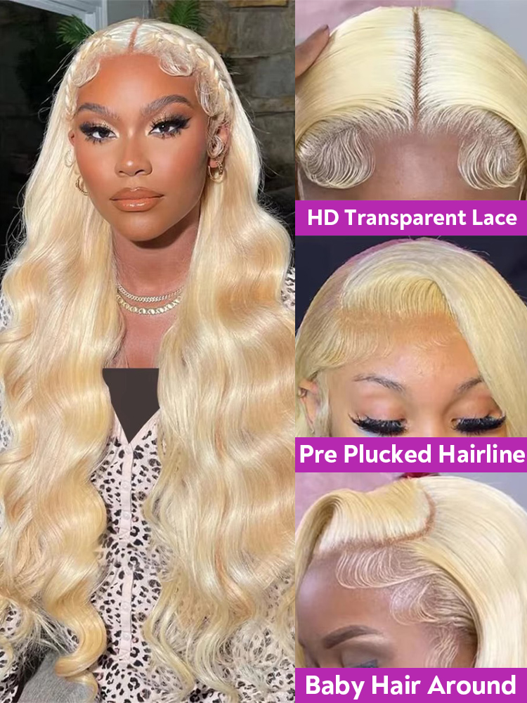 Perruque Lace Frontale 13x4 HD - 613 Blonde Body Wave Lace Front Wig avis et prix